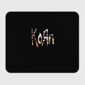 Прямоугольный коврик для мышки с принтом KoЯn (Korn) лого в Белгороде, натуральный каучук | размер 230 х 185 мм; запечатка лицевой стороны | korn | koяn | metal | группа | корн | коян | метал | ню метал | рок