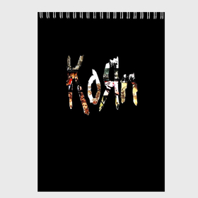 Скетчбук с принтом KoЯn (Korn) лого , 100% бумага
 | 48 листов, плотность листов — 100 г/м2, плотность картонной обложки — 250 г/м2. Листы скреплены сверху удобной пружинной спиралью | korn | koяn | metal | группа | корн | коян | метал | ню метал | рок