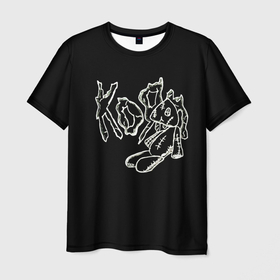 Мужская футболка 3D с принтом KoЯn (Korn) рисунок , 100% полиэфир | прямой крой, круглый вырез горловины, длина до линии бедер | korn | koяn | metal | группа | корн | коян | метал | ню метал | рок