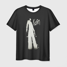 Мужская футболка 3D с принтом Группа KoЯn (Korn) , 100% полиэфир | прямой крой, круглый вырез горловины, длина до линии бедер | korn | koяn | metal | группа | корн | коян | метал | ню метал | рок