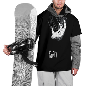 Накидка на куртку 3D с принтом KoЯn (Korn) в Белгороде, 100% полиэстер |  | korn | koяn | metal | группа | корн | коян | метал | ню метал | рок