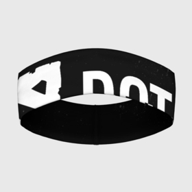 Повязка на голову 3D с принтом Dota Glitch на темном фоне в Курске,  |  | dota | glitch | logo | дота | игра | игры | краска | краски | лого | логотип | символ
