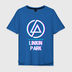 Мужская футболка хлопок Oversize с принтом Linkin Park Glitch Rock в Кировске, 100% хлопок | свободный крой, круглый ворот, “спинка” длиннее передней части | Тематика изображения на принте: band | glitch | linkin | linkin park | metal | park | rock | глитч | группа | линкин | метал | парк | рок | хард