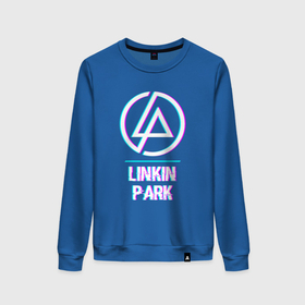 Женский свитшот хлопок с принтом Linkin Park Glitch Rock , 100% хлопок | прямой крой, круглый вырез, на манжетах и по низу широкая трикотажная резинка  | band | glitch | linkin | linkin park | metal | park | rock | глитч | группа | линкин | метал | парк | рок | хард