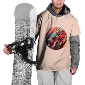 Накидка на куртку 3D с принтом Абстрактный кружок , 100% полиэстер |  | абстракция | геометрия | круг | кружок | многоцветная | разноцветная | разноцветное