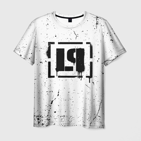 Мужская футболка 3D с принтом Linkin Park брызги краски в Екатеринбурге, 100% полиэфир | прямой крой, круглый вырез горловины, длина до линии бедер | Тематика изображения на принте: linkin park | альтернативный рок | линкин парк | лого | логотип | метал | ню метал | поп | поп рок | рок | рок группа | рэп метал | электроник рок