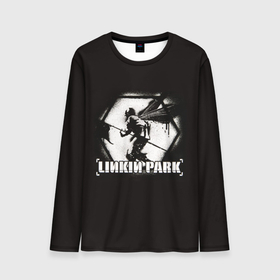 Мужской лонгслив 3D с принтом Linkin Park рисунок баллончиком в Кировске, 100% полиэстер | длинные рукава, круглый вырез горловины, полуприлегающий силуэт | Тематика изображения на принте: linkin park | альтернативный рок | линкин парк | лого | логотип | метал | ню метал | поп | поп рок | рок | рок группа | рэп метал | электроник рок