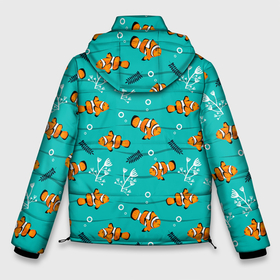 Мужская зимняя куртка 3D с принтом TEXTURE OF SEA FISH в Белгороде, верх — 100% полиэстер; подкладка — 100% полиэстер; утеплитель — 100% полиэстер | длина ниже бедра, свободный силуэт Оверсайз. Есть воротник-стойка, отстегивающийся капюшон и ветрозащитная планка. 

Боковые карманы с листочкой на кнопках и внутренний карман на молнии. | водоросли | детские картинки | морские | обитатели | океан | пузыри | цветные