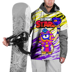 Накидка на куртку 3D с принтом Отис Фараотис Brawl Stars в Новосибирске, 100% полиэстер |  | brawl stars | faraotis | otis | otis brawl stars | бравл старс | отис | отис бравл старс | фараотис