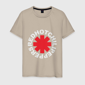 Мужская футболка хлопок с принтом Peppers   Logo в Новосибирске, 100% хлопок | прямой крой, круглый вырез горловины, длина до линии бедер, слегка спущенное плечо. | californication | flea | kiedis | music | red hot chili peppers | rhcp | rock | гитара | группа | кидис | метал | музыка | музыкант | панк | перцы | рок | фли