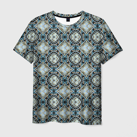 Мужская футболка 3D с принтом Калейдоскоп   Geometry в Екатеринбурге, 100% полиэфир | прямой крой, круглый вырез горловины, длина до линии бедер | абстракция | бутоны | геометрия | паттерн | узор | узоры | цветы