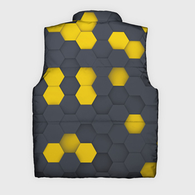 Мужской жилет утепленный 3D с принтом Разноцветные Соты Пчёл в Тюмени,  |  | bees | geometry | hexagon | honeycombs | геометрия | пчёлы | соты | шестиугольник