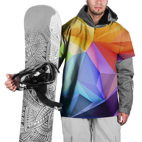Накидка на куртку 3D с принтом Зд радуга в Петрозаводске, 100% полиэстер |  | Тематика изображения на принте: 3д | polygonal | геометрия | полигональ | радуга | яркое