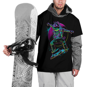 Накидка на куртку 3D с принтом SKATEBOARDER IN SPACE в Курске, 100% полиэстер |  | planet | skateboard board | skateboarder | space | spacesuit | космос | планета | скафандр | скейтбордист | скейтбордовая доска