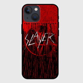 Чехол для iPhone 13 mini с принтом The Vinyl Conflict   Slayer ,  |  | slayer | группа | гэри холт | керри кинг | метал | музыка | пентаграмма | песни | пол бостаф | рок | слаер | слайер | слеар | слеер | слейр | слеяр | том арайа | трэш | тяжелый | хеви