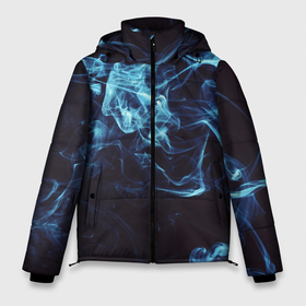 Мужская зимняя куртка 3D с принтом Неоновые пары дыма   Синий в Новосибирске, верх — 100% полиэстер; подкладка — 100% полиэстер; утеплитель — 100% полиэстер | длина ниже бедра, свободный силуэт Оверсайз. Есть воротник-стойка, отстегивающийся капюшон и ветрозащитная планка. 

Боковые карманы с листочкой на кнопках и внутренний карман на молнии. | Тематика изображения на принте: abstraction | art | artwork | colorful | colors | fog | foggy | neon | smoke | surrealism | абстракция | арт | дым | искусство | неон | разноцветный | сюрреализм | туман | туманно | цвета