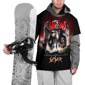 Накидка на куртку 3D с принтом Slayer: The Repentless Killogy в Курске, 100% полиэстер |  | slayer | группа | гэри холт | керри кинг | метал | музыка | пентаграмма | песни | пол бостаф | рок | слаер | слайер | слеар | слеер | слейр | слеяр | том арайа | трэш | тяжелый | хеви