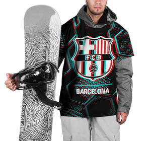 Накидка на куртку 3D с принтом Barcelona FC в стиле Glitch на темном фоне в Кировске, 100% полиэстер |  | barcelona | club | fc | football | glitch | logo | paint | барселона | брызги | глитч | клуб | краска | лого | мяч | символ | спорт | футбол | футболист | футболисты | футбольный