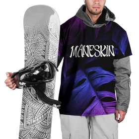 Накидка на куртку 3D с принтом Maneskin Neon Monstera в Екатеринбурге, 100% полиэстер |  | 