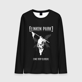 Мужской лонгслив 3D с принтом Linkin Park One step closer , 100% полиэстер | длинные рукава, круглый вырез горловины, полуприлегающий силуэт | Тематика изображения на принте: linkin park | альтернативный рок | линкин парк | лого | логотип | метал | ню метал | поп | поп рок | рок | рок группа | рэп метал | электроник рок