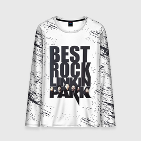 Мужской лонгслив 3D с принтом Linkin Park BEST ROCK в Кировске, 100% полиэстер | длинные рукава, круглый вырез горловины, полуприлегающий силуэт | linkin park | альтернативный рок | линкин парк | лого | логотип | метал | ню метал | поп | поп рок | рок | рок группа | рэп метал | электроник рок