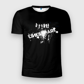 Мужская футболка 3D Slim с принтом Группа Linkin Park | Линкин Парк в Белгороде, 100% полиэстер с улучшенными характеристиками | приталенный силуэт, круглая горловина, широкие плечи, сужается к линии бедра | linkin park | альтернативный рок | линкин парк | лого | логотип | метал | ню метал | поп | поп рок | рок | рок группа | рэп метал | электроник рок