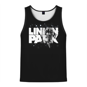 Мужская майка 3D с принтом Linkin Park логотип с фото в Белгороде, 100% полиэстер | круглая горловина, приталенный силуэт, длина до линии бедра. Пройма и горловина окантованы тонкой бейкой | linkin park | альтернативный рок | линкин парк | лого | логотип | метал | ню метал | поп | поп рок | рок | рок группа | рэп метал | электроник рок