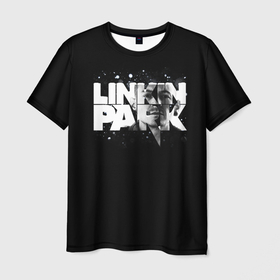Мужская футболка 3D с принтом Linkin Park логотип с фото в Курске, 100% полиэфир | прямой крой, круглый вырез горловины, длина до линии бедер | linkin park | альтернативный рок | линкин парк | лого | логотип | метал | ню метал | поп | поп рок | рок | рок группа | рэп метал | электроник рок