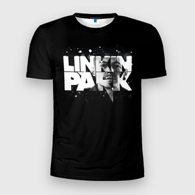Мужская футболка 3D Slim с принтом Linkin Park логотип с фото , 100% полиэстер с улучшенными характеристиками | приталенный силуэт, круглая горловина, широкие плечи, сужается к линии бедра | linkin park | альтернативный рок | линкин парк | лого | логотип | метал | ню метал | поп | поп рок | рок | рок группа | рэп метал | электроник рок