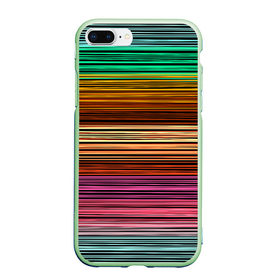 Чехол для iPhone 7Plus/8 Plus матовый с принтом Multicolored thin stripes Разноцветные полосы в Тюмени, Силикон | Область печати: задняя сторона чехла, без боковых панелей | multicolored | striped pattern | thin stripes | линии | полосатый узор | разноцветные полосы | разноцветный