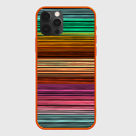 Чехол для iPhone 12 Pro Max с принтом Multicolored thin stripes Разноцветные полосы в Тюмени, Силикон |  | multicolored | striped pattern | thin stripes | линии | полосатый узор | разноцветные полосы | разноцветный