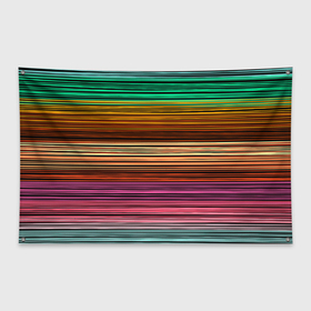 Флаг-баннер с принтом Multicolored thin stripes Разноцветные полосы в Тюмени, 100% полиэстер | размер 67 х 109 см, плотность ткани — 95 г/м2; по краям флага есть четыре люверса для крепления | multicolored | striped pattern | thin stripes | линии | полосатый узор | разноцветные полосы | разноцветный