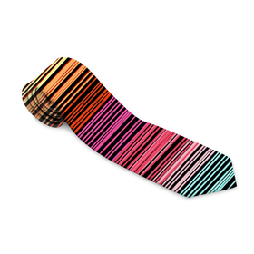 Галстук 3D с принтом Multicolored thin stripes Разноцветные полосы в Тюмени, 100% полиэстер | Длина 148 см; Плотность 150-180 г/м2 | Тематика изображения на принте: multicolored | striped pattern | thin stripes | линии | полосатый узор | разноцветные полосы | разноцветный