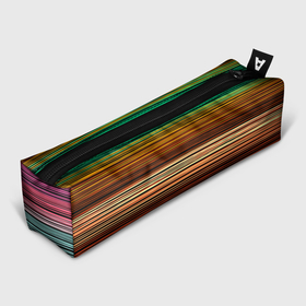 Пенал школьный 3D с принтом Multicolored thin stripes Разноцветные полосы в Новосибирске, 100% полиэстер | плотная ткань, застежка на молнии | multicolored | striped pattern | thin stripes | линии | полосатый узор | разноцветные полосы | разноцветный