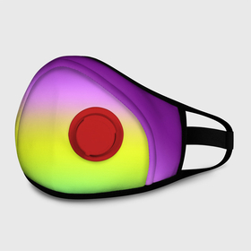 Маска из неопрена с принтом Multicolored Ombre gradient в городе Новоалтайск, неопрен 100% | Форма огибающая нос. Резинки для ушей с дополнительной резинкой на затылке. Клапан для выдоха для активного дыхания при занятиях спортом. Эластичный материал маски и окантовки для лучшего растяжения и прилегания маски.  | blurred stripes | gradient | multicolored | бирюзовый | градиент | желтый | современный | фиолетовый