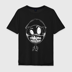 Мужская футболка хлопок Oversize с принтом DnB   Smile в Белгороде, 100% хлопок | свободный крой, круглый ворот, “спинка” длиннее передней части | dnb | headphones | smile | днб | драм энд бас | драм энд бейс | зубы | наушники | улыбка