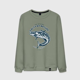 Мужской свитшот хлопок с принтом Рыбалка New Jersey в Санкт-Петербурге, 100% хлопок |  | new jersey | ловля рыбы | рыба | рыбак | рыбалка