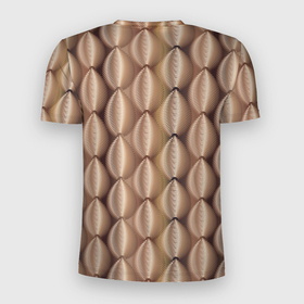 Мужская футболка 3D Slim с принтом Объемные спиральные фигуры в Кировске, 100% полиэстер с улучшенными характеристиками | приталенный силуэт, круглая горловина, широкие плечи, сужается к линии бедра | абстракция | бутоны | геометрия | узор | узоры | цветы