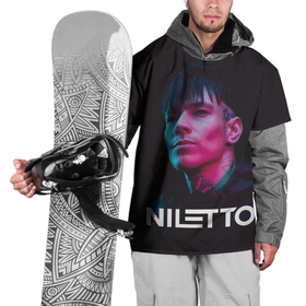 Накидка на куртку 3D с принтом Нилетто   портрет в Новосибирске, 100% полиэстер |  | Тематика изображения на принте: niletto | данил прытков | музыка | нилетто | поп