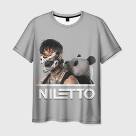 Мужская футболка 3D с принтом Нилетто   Криолит в Тюмени, 100% полиэфир | прямой крой, круглый вырез горловины, длина до линии бедер | Тематика изображения на принте: niletto | альбом | данил прытков | криолит | музыка | нилетто | певец