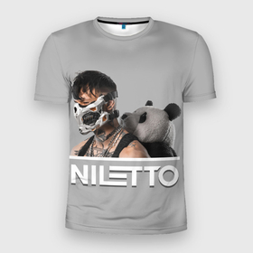 Мужская футболка 3D Slim с принтом Нилетто   Криолит , 100% полиэстер с улучшенными характеристиками | приталенный силуэт, круглая горловина, широкие плечи, сужается к линии бедра | niletto | альбом | данил прытков | криолит | музыка | нилетто | певец