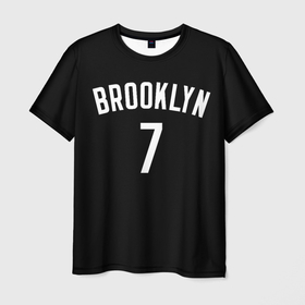 Мужская футболка 3D с принтом Кевин Дюрант Бруклин , 100% полиэфир | прямой крой, круглый вырез горловины, длина до линии бедер | brooklyn | nba | баскетбол | бруклин | дюрант | кевин дюрант