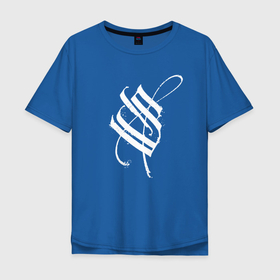 Мужская футболка хлопок Oversize с принтом Stigmata эмблема в Новосибирске, 100% хлопок | свободный крой, круглый ворот, “спинка” длиннее передней части | stigmata | артём лоцких | группа | музыка | песни | рок | рок группа | стигмата | стигматы