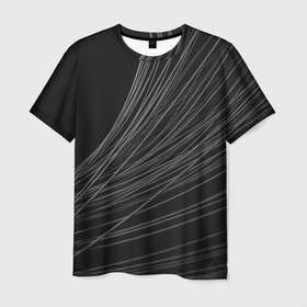 Мужская футболка 3D с принтом Стальные Прутья в Екатеринбурге, 100% полиэфир | прямой крой, круглый вырез горловины, длина до линии бедер | bars | iron | metal | steel | железо | метал | прутья | сталь