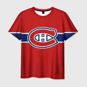 Мужская футболка 3D с принтом Монреаль Канадиенс Форма , 100% полиэфир | прямой крой, круглый вырез горловины, длина до линии бедер | montreal canadiens | nhl | монреаль канадиенс | нхл | хоккей