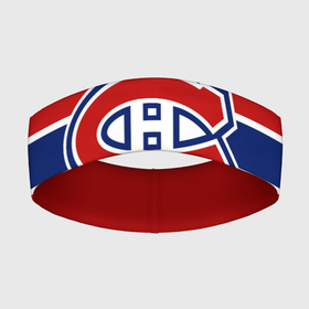 Повязка на голову 3D с принтом Монреаль Канадиенс Форма в Кировске,  |  | montreal canadiens | nhl | монреаль канадиенс | нхл | хоккей