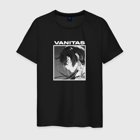 Мужская футболка хлопок с принтом Vanitas art в Екатеринбурге, 100% хлопок | прямой крой, круглый вырез горловины, длина до линии бедер, слегка спущенное плечо. | anime | vanitas | vanitas no carte | vanitas no karte | аниме | анимэ | ванитас | мемуары ванитаса