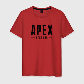 Мужская футболка хлопок с принтом Логотип игры Apex Legends в Кировске, 100% хлопок | прямой крой, круглый вырез горловины, длина до линии бедер, слегка спущенное плечо. | game | logo | арт | легенды | принт