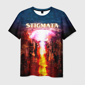 Мужская футболка 3D с принтом Stigmata альбом в Белгороде, 100% полиэфир | прямой крой, круглый вырез горловины, длина до линии бедер | stigmata | артём лоцких | группа | музыка | песни | рок | рок группа | стигмата | стигматы