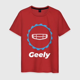 Мужская футболка хлопок с принтом Geely в стиле Top Gear , 100% хлопок | прямой крой, круглый вырез горловины, длина до линии бедер, слегка спущенное плечо. | auto | brand | gear | geely | logo | symbol | top | авто | бренд | гили | гир | джили | лого | символ | топ